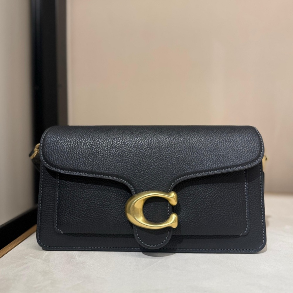Coach Black Clutch with Gold Hardware
